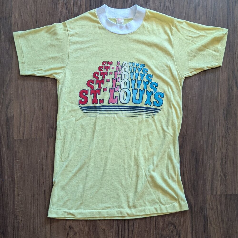 Vintage St. Louis Ringer T-shirt Youth L/Women's M